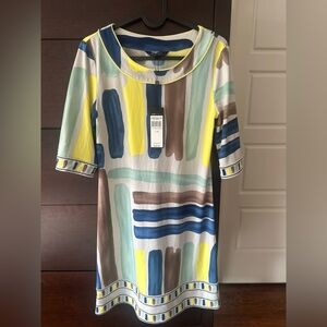 BCBGMaxAzria Navy Combo Shift Dress • New with Tags✨